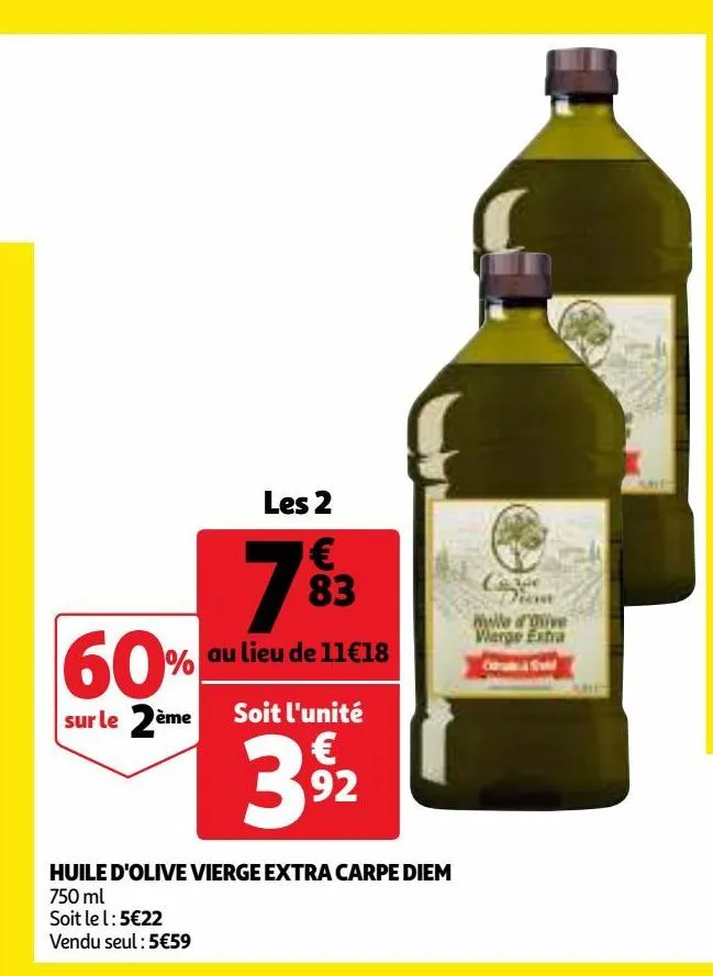 huile d'olive vierge extra carpe diem