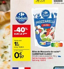 mozzarella Carrefour
