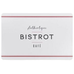 Set de table en polypropylène inscriptions rouge et noire offre à 6,36€ sur Maisons du Monde