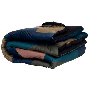 Boutis en coton et polyester vert kaki, bleu marine, bleu canard et rose 100x200 offre à 79,99€ sur Maisons du Monde