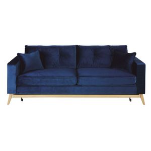 Canapé-lit 3/4 places bleu offre à 849€ sur Maisons du Monde