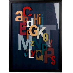 Impression sur papier lettres multicolores et verre 40x55 offre à 19,95€ sur Maisons du Monde