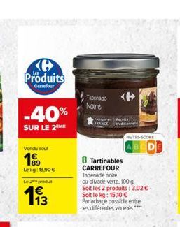 tapenade Carrefour