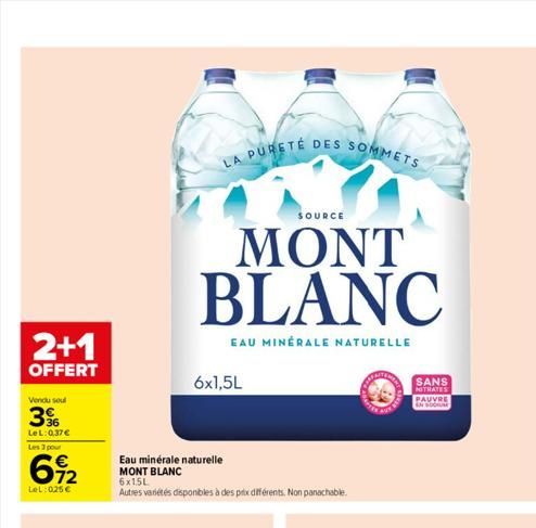 promos Mont blanc