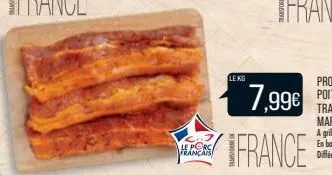 le porc français  lekg  7,99  france