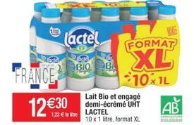 lait bio Lactel