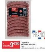 art 990  chipolatas metzger muller et en merge un prix d  france