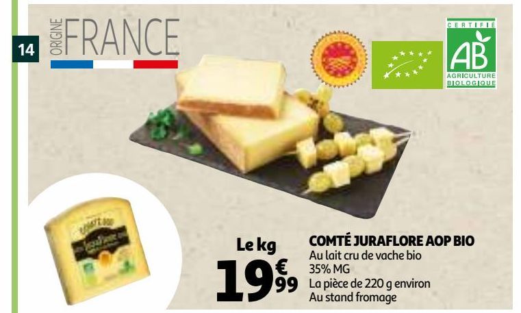 Comte juraflore AOP BIO