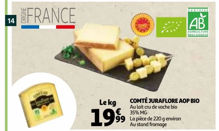 comte juraflore aop bio