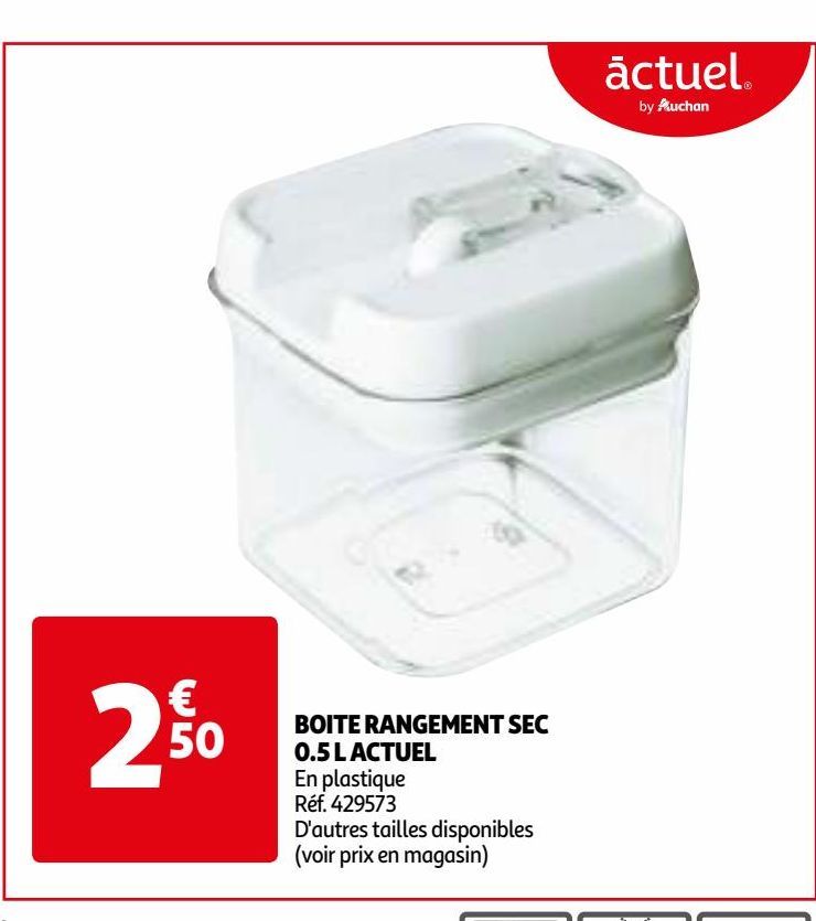 boîte rangement sec 0.5 L Actuel