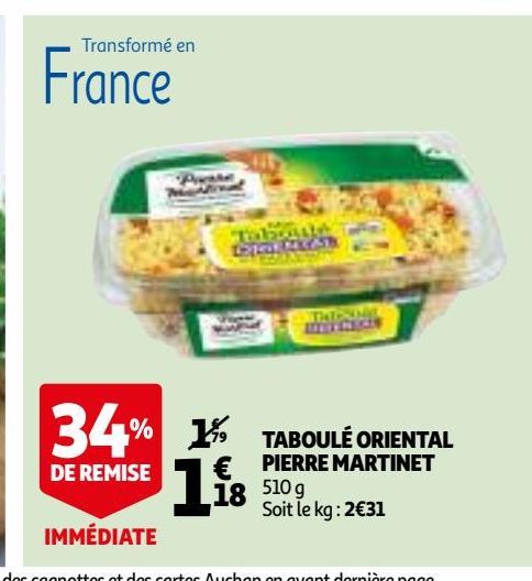 Taboule Oriental Pierre Martinet