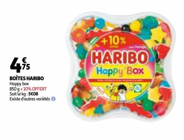 boîtes haribo