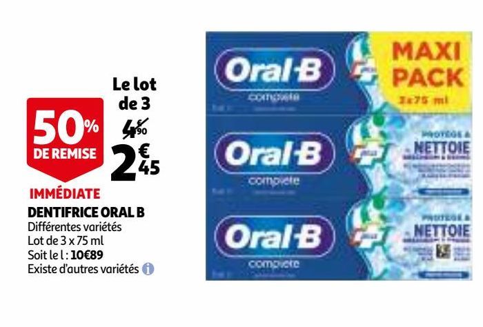 dentifrice Oral-B