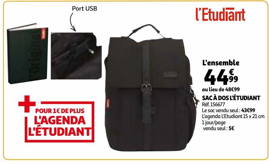 SAC À DOS L'ÉTUDIANT