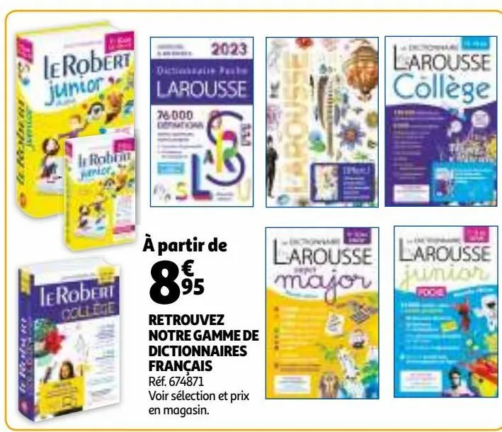 retrouvez notre gamme de dictionnaires français