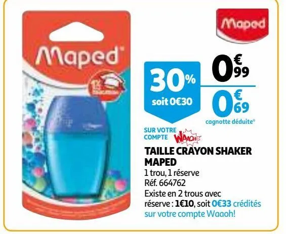 taille crayon shaker maped