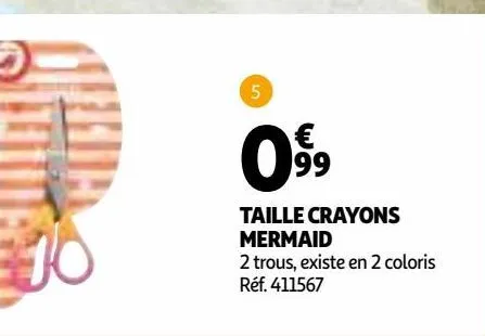 taille crayons mermaid