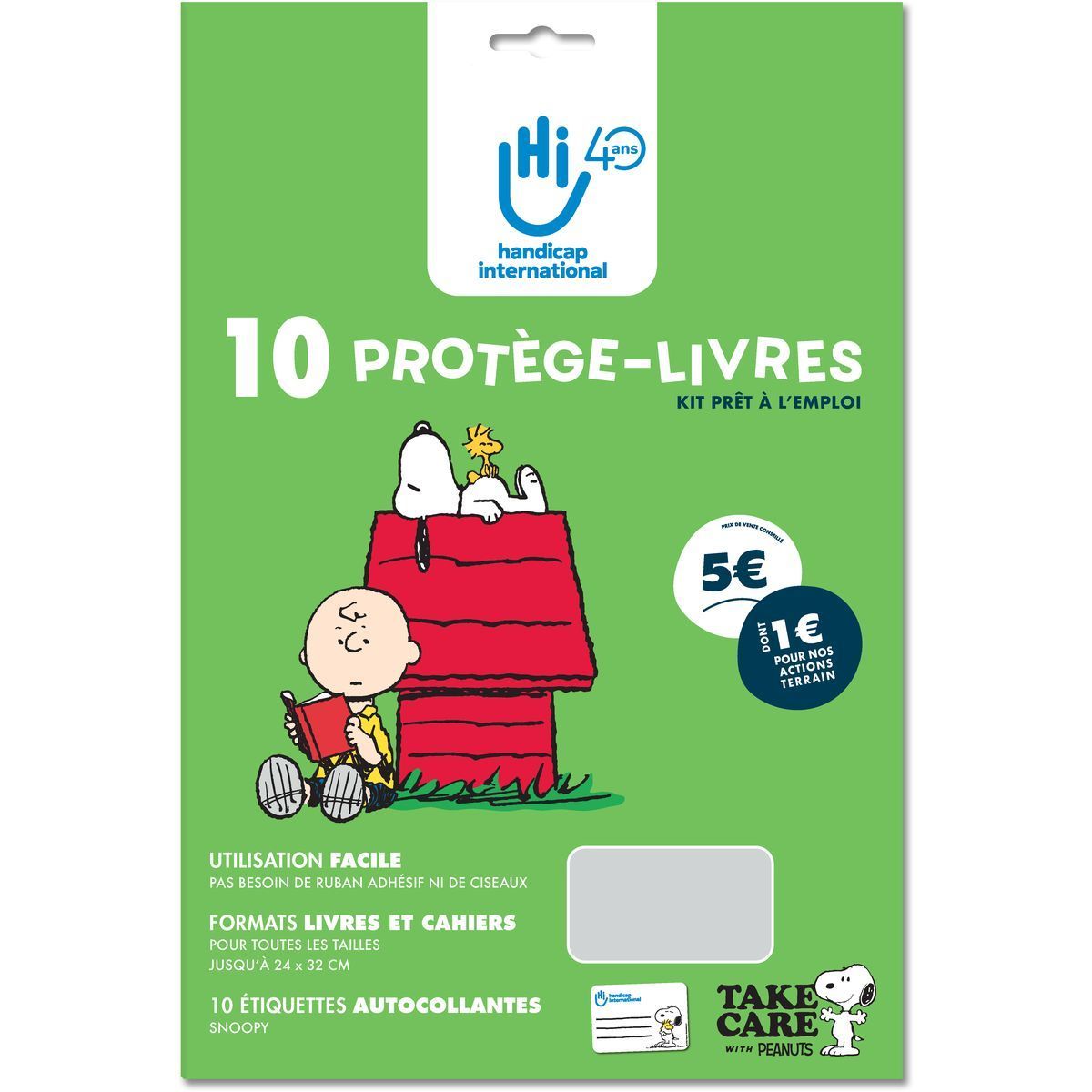 PROTÈGE-LIVRES HANDICAP INTERNATIONAL