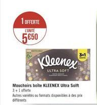 promos Kleenex