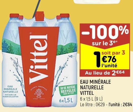 eau minérale naturelle Vittel