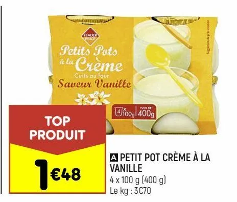 petit pot crème à la vanille