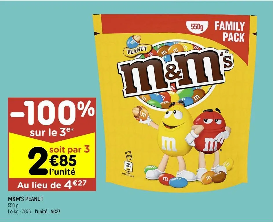 m&m's peanut