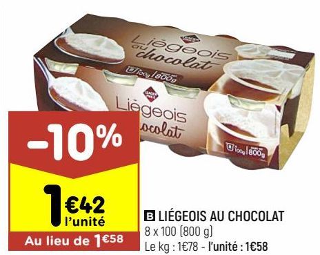 liégeois au chocolat