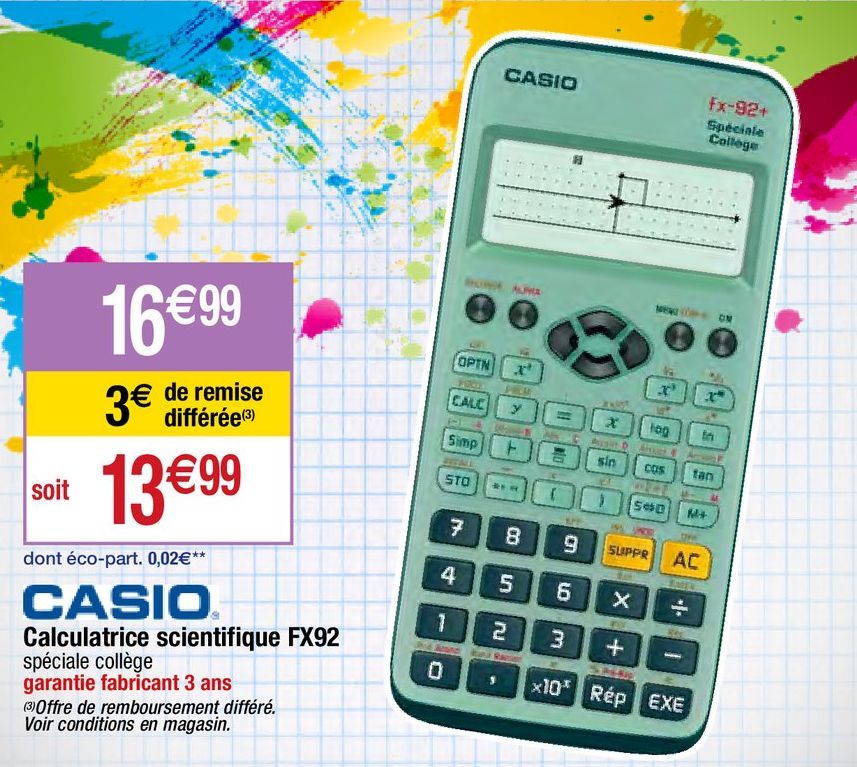 calculatrice scientifique Casio