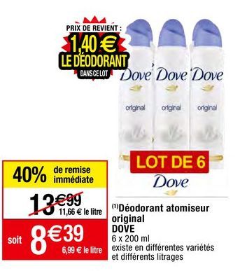 déodorant Dove