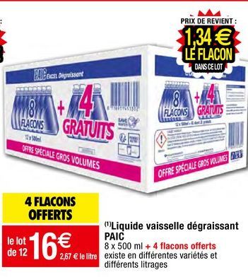 liquide vaisselle Paic