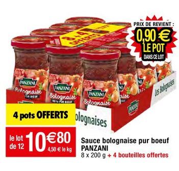 sauce bolognaise Panzani