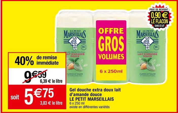 gel douche Le petit marseillais