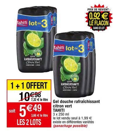 gel douche Tahiti