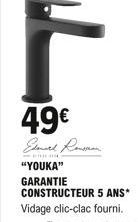 49 Elmed Ronson  A  "YOUKA"  GARANTIE  CONSTRUCTEUR 5 ANS* Vidage clic-clac fourni.