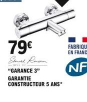 79  Edenred Rangsan  "GARANCE 3"  GARANTIE  CONSTRUCTEUR 5 ANS*  FABRIQUÉ EN FRANCE  NF