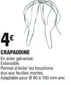 4  crapaudine  en acier galvanisé. extensible