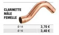 clarinette måle femelle  014  016  3,70   3,40 