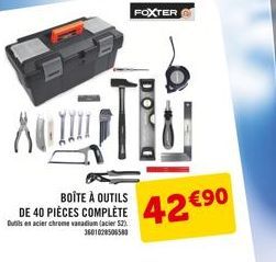boîte à outils Foxter