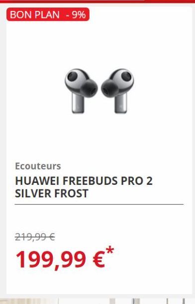 Écouteurs Huawei offre sur Darty