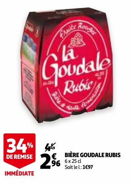 BIÈRE GOUDALE RUBIS