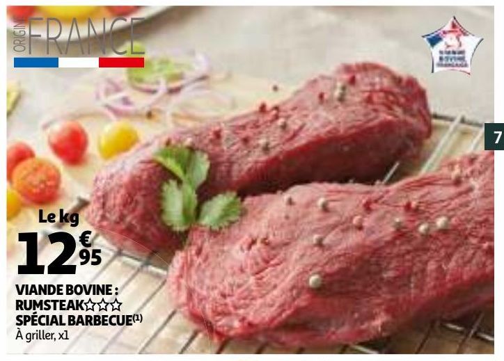 VIANDE BOVINE:RUMSTEAK