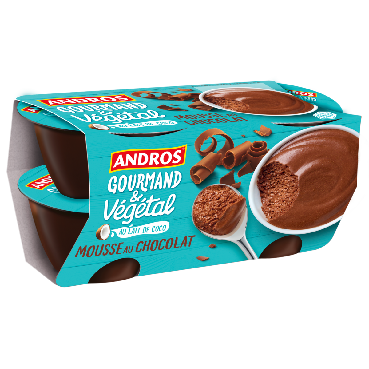 MOUSSE AU CHOCOLAT VÉGÉTALE ANDROS