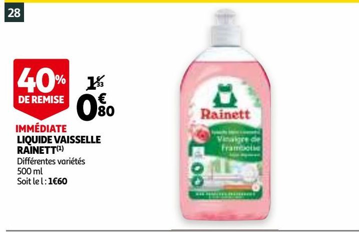 LIQUIDE VAISSELLE RAINETT