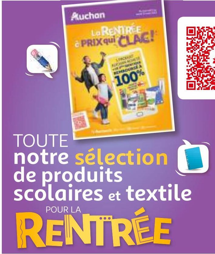 TOUTE notre sélection de produits scolaires et textile POUR LA RENTRÉE