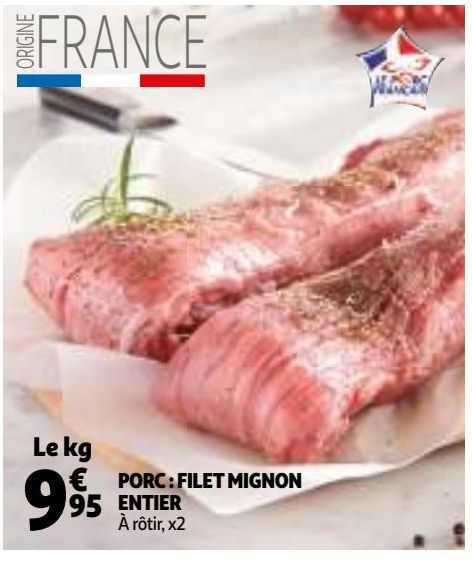 PORC : FILET MIGNON ENTIER