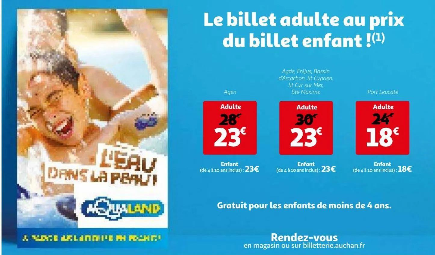 le billet adulte au prix du billet enfant !