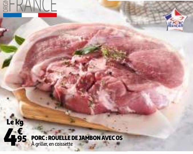 PORC : ROUELLE DE JAMBON AVEC OS