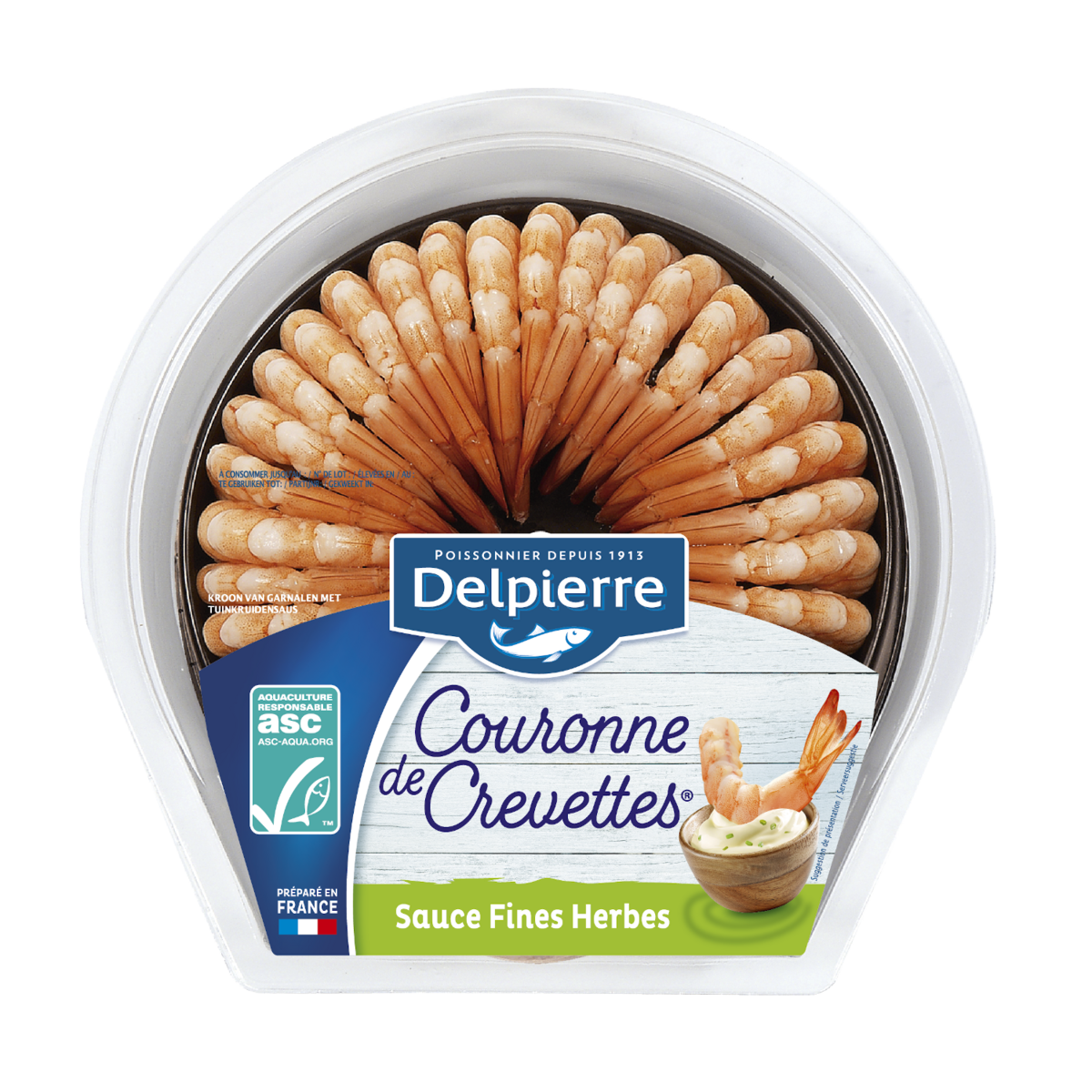 COURONNE DE QUEUES DE CREVETTES DELPIERRE