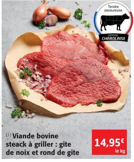 Viande bovine steak à griller gite de noix et rond de gite