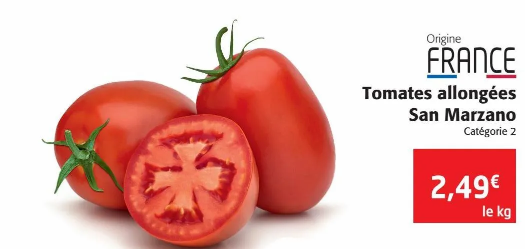 tomates allongées san marzano